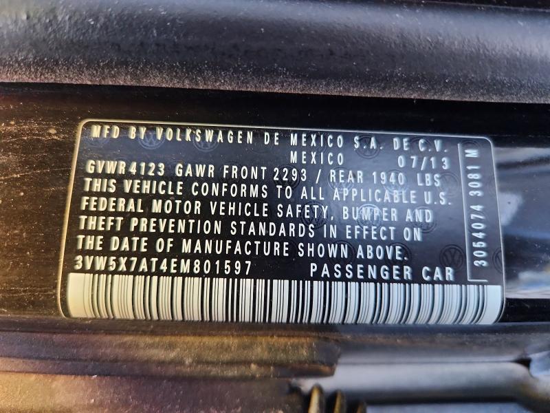 Aukcja sprzedaży 2014 Volkswagen Beetle, vin: 3VW5X7AT4EM801597, numer aukcji: 59385056