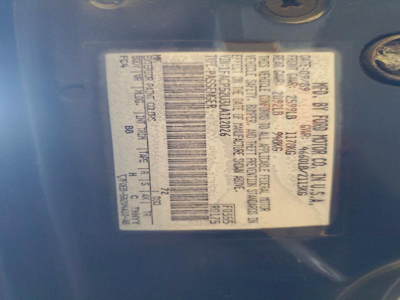 Auction sale of the 1990 Ford Taurus, vin: 1FACP52U3LA112026, lot number: 60015846