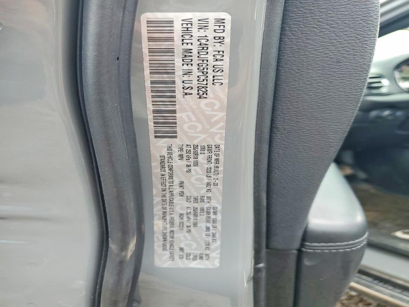 63014816 :رقم المزاد ، 1C4RDJFG5PC578254 vin ، 2023 Dodge Durango مزاد بيع