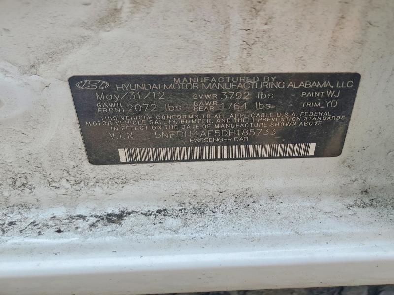 Продаж на аукціоні авто 2013 Hyundai Elantra, vin: 5NPDH4AE5DH185733, номер лоту: 60477766
