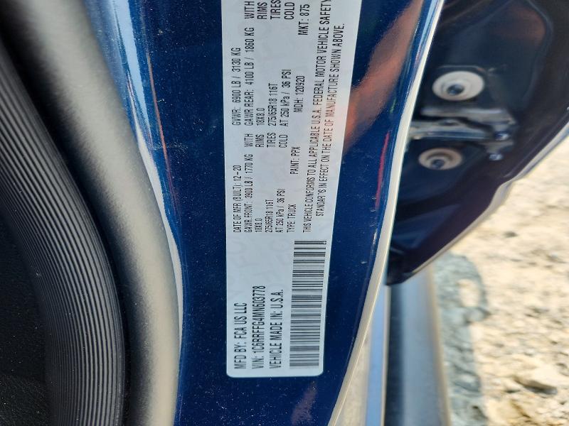 Aukcja sprzedaży 2021 Ram 1500, vin: 1C6RRFFG4MN603778, numer aukcji: 62461646