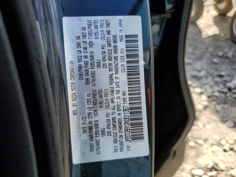 Продаж на аукціоні авто 2022 Mazda Cx-9, vin: JM3TCBBY2N0611357, номер лоту: 63318526