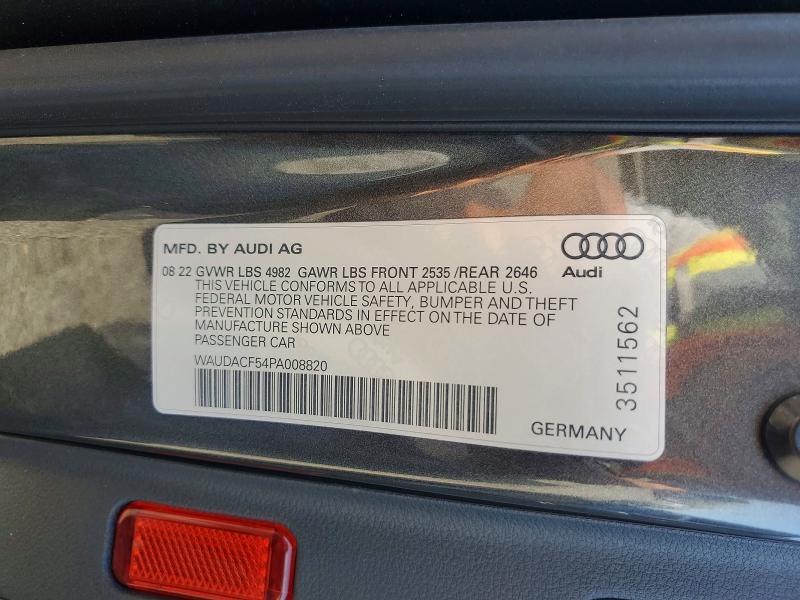 Продажа на аукционе авто 2023 Audi A5, vin: WAUDACF54PA008820, номер лота: 60490506