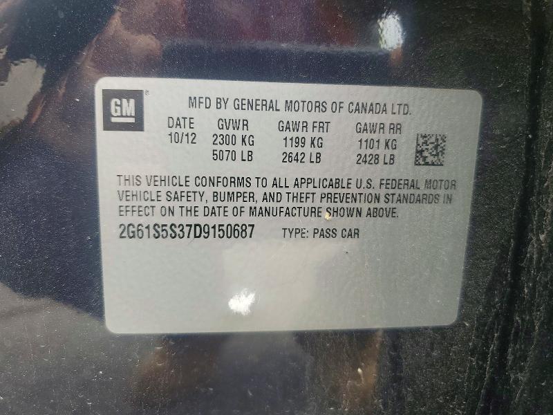 Aukcja sprzedaży 2013 Cadillac Xts, vin: 2G61S5S37D9150687, numer aukcji: 60454616