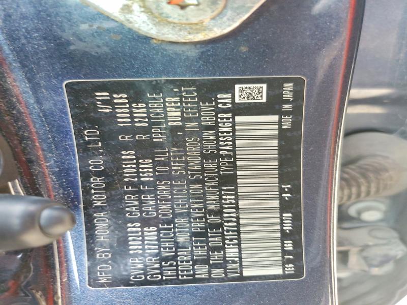Продаж на аукціоні авто 2018 Honda Civic, vin: JHMFC1F76JX015671, номер лоту: 59879096