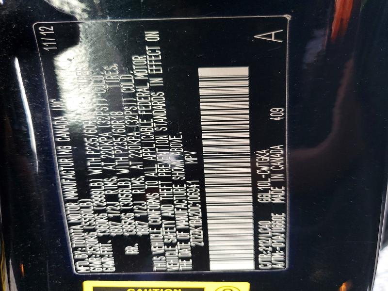 Aukcja sprzedaży 2013 Lexus Rx, vin: 2T2ZK1BA2DC106941, numer aukcji: 62421756
