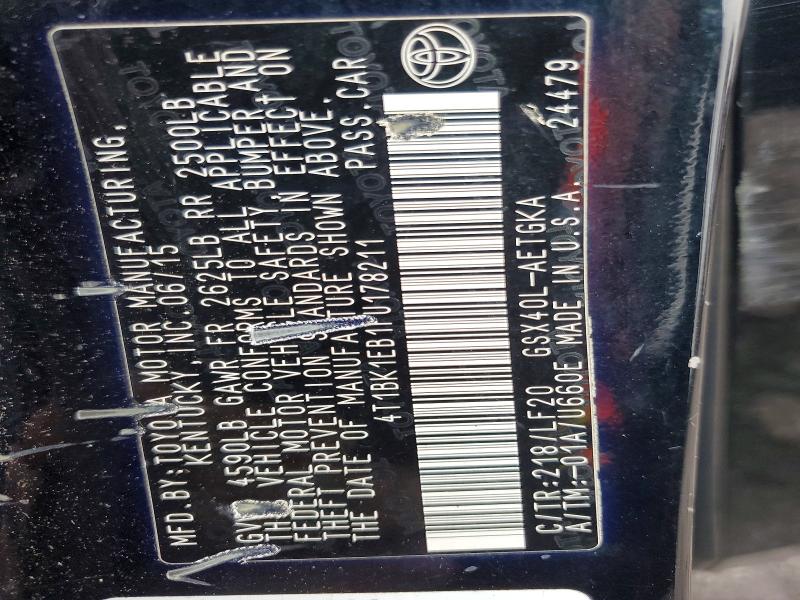 Aukcja sprzedaży 2015 Toyota Avalon, vin: 4T1BK1EB1FU178211, numer aukcji: 60626146