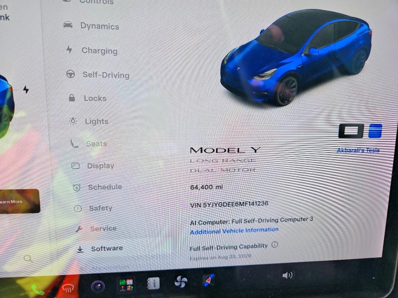 Продаж на аукціоні авто 2021 Tesla Model Y, vin: 5YJYGDEE6MF141236, номер лоту: 63351486