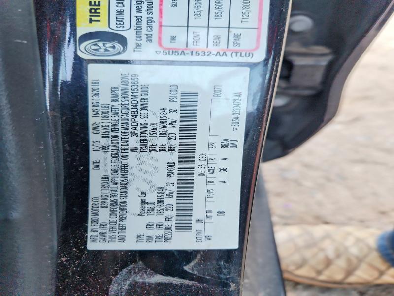 Продаж на аукціоні авто 2013 Ford Fiesta, vin: 3FADP4BJ4DM153659, номер лоту: 60868376