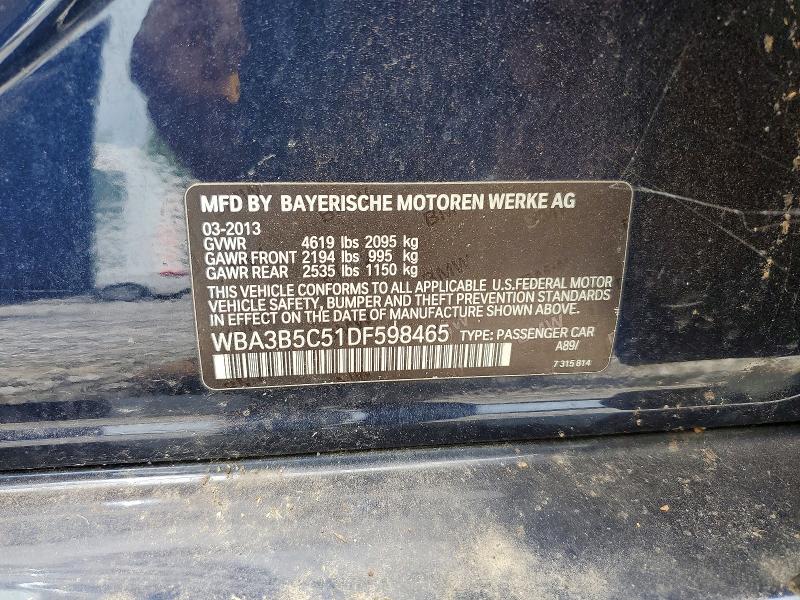 62212716 :رقم المزاد ، WBA3B5C51DF598465 vin ، 2013 Bmw 328 مزاد بيع