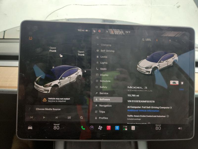 60301666 :رقم المزاد ، 5YJ3E1EA9MF851579 vin ، 2021 Tesla Model 3 مزاد بيع