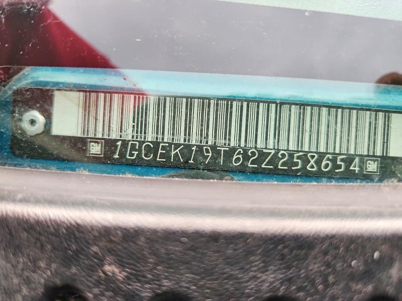 62264326 :رقم المزاد ، 1GCEK19T62Z258654 vin ، 2002 Chevrolet Silverado مزاد بيع