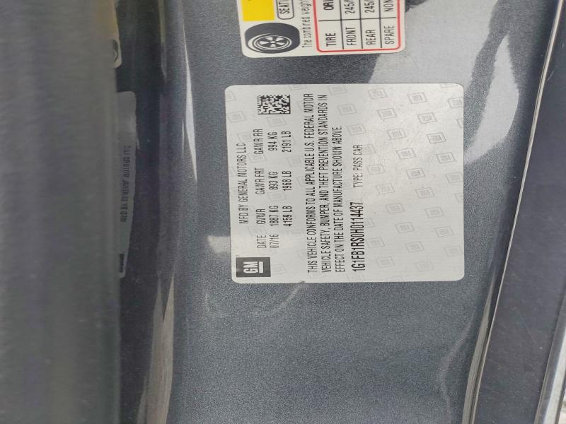 Aukcja sprzedaży 2017 Chevrolet Camaro, vin: 1G1FB1RS0H0114437, numer aukcji: 59152246