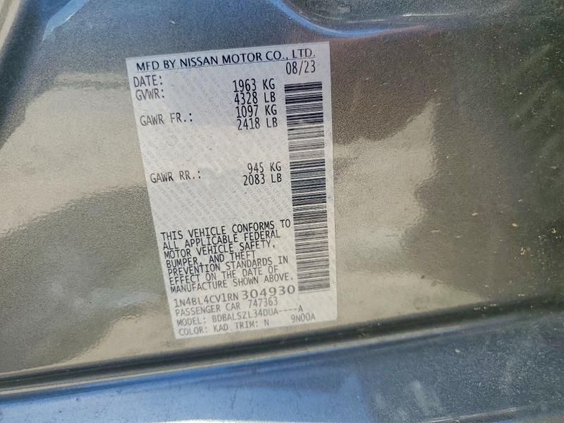 59640296 :رقم المزاد ، 1N4BL4CV1RN304930 vin ، 2024 Nissan Altima مزاد بيع