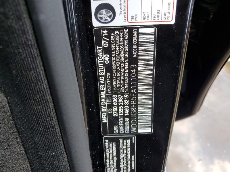 Продажа на аукционе авто 2015 Mercedes-benz S, vin: WDDUG8FB5FA111043, номер лота: 85455225