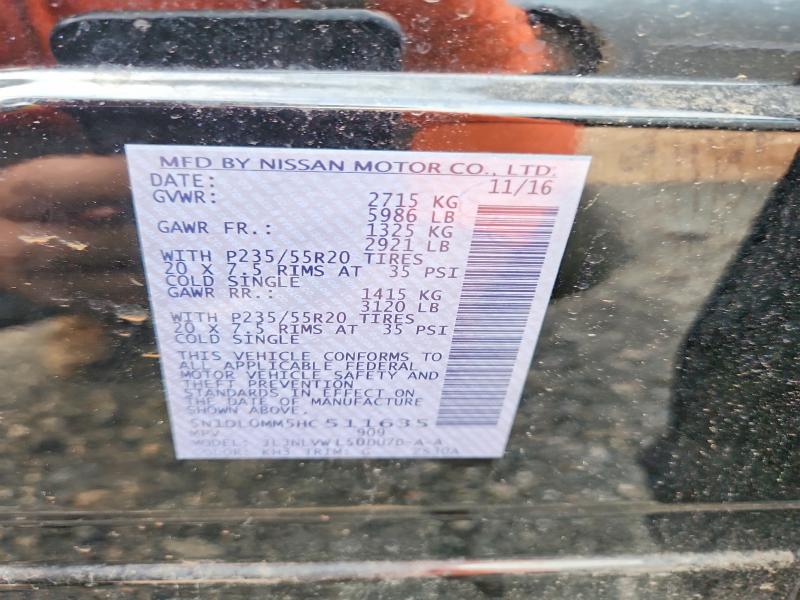 2017 Infiniti Qx60 მანქანა იყიდება აუქციონზე, vin: 5N1DL0MM5HC511635, აუქციონის ნომერი: 62501286