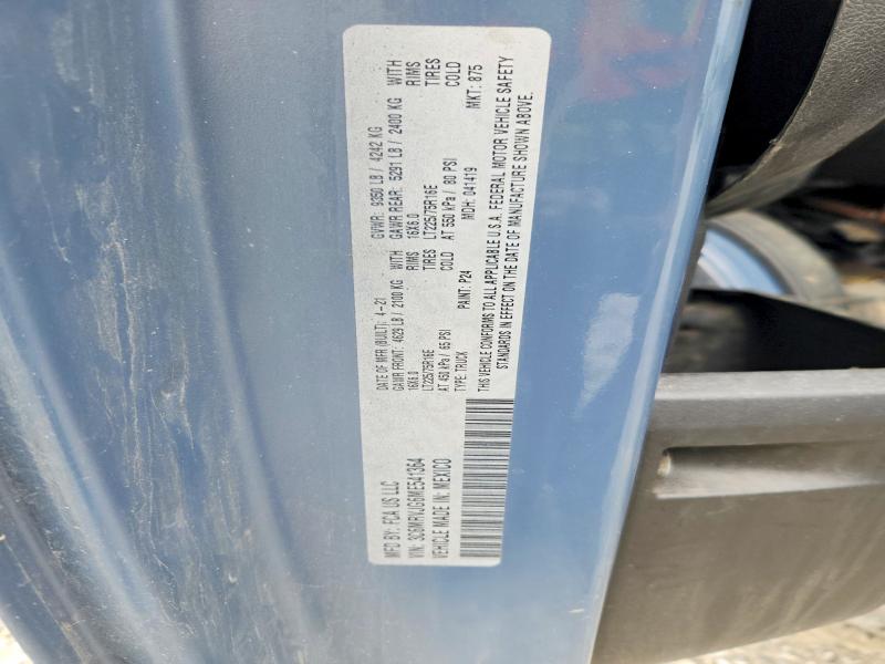59697686 :رقم المزاد ، 3C6MRVJG6ME541364 vin ، 2021 Ram Promaster 3500 مزاد بيع
