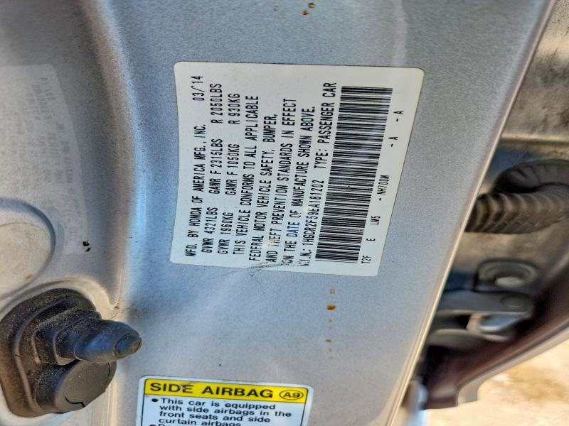 Продажа на аукционе авто 2014 Honda Accord, vin: 1HGCR2F59EA181202, номер лота: 60070926