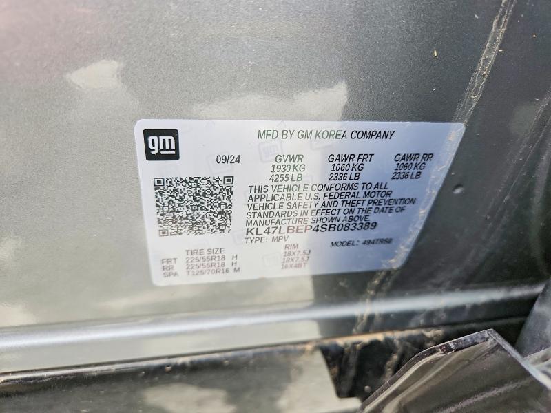 Aukcja sprzedaży 2025 Buick Envista, vin: KL47LBEP4SB083389, numer aukcji: 60492596