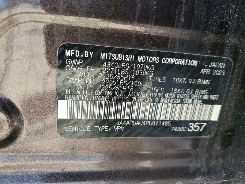 Продажа на аукционе авто 2023 Mitsubishi Outlander Sport, vin: JA4ARUAU4PU011485, номер лота: 60637956