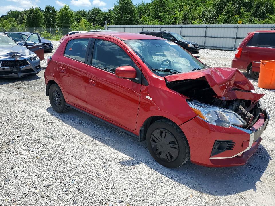 2021 Mitsubishi Mirage მანქანა იყიდება აუქციონზე, vin: ML32AUHJXMH011396, აუქციონის ნომერი: 59648686