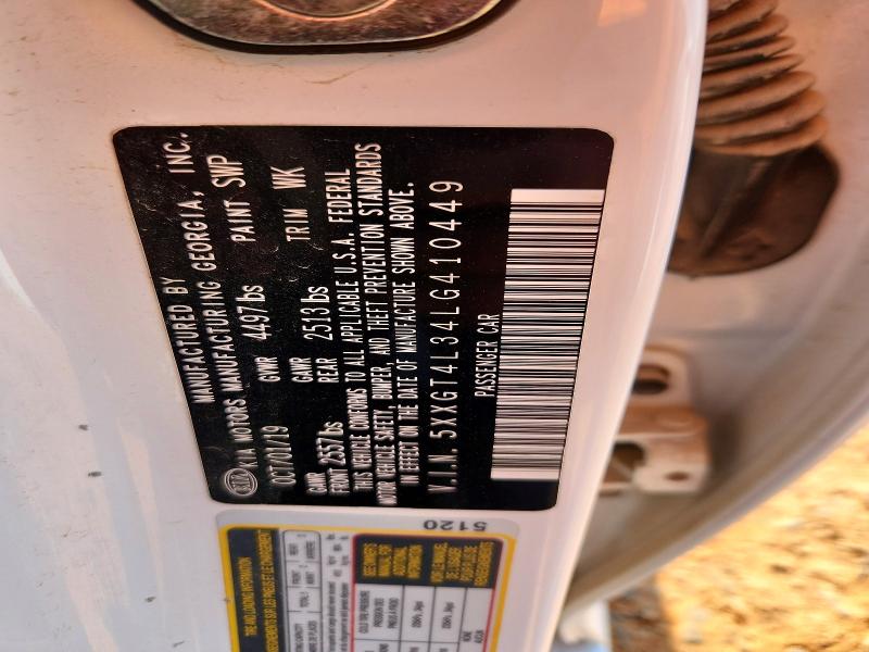 2020 Kia Optima მანქანა იყიდება აუქციონზე, vin: 5XXGT4L34LG410449, აუქციონის ნომერი: 55477206