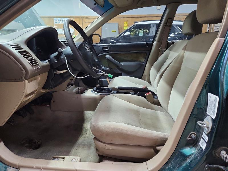 85614645 :رقم المزاد ، 2HGES15142H569361 vin ، 2002 Honda Civic مزاد بيع