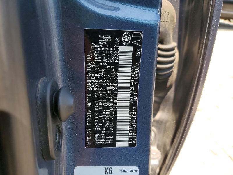 Продаж на аукціоні авто 2014 Toyota Corolla, vin: 2T1BPRHE0EC084052, номер лоту: 60845696
