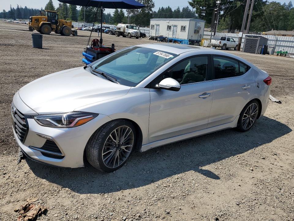 2018 Hyundai Elantra მანქანა იყიდება აუქციონზე, vin: KMHD04LB1JU542641, აუქციონის ნომერი: 61947666