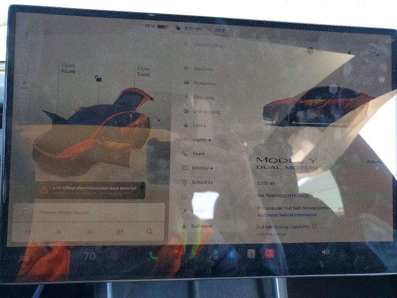 Aukcja sprzedaży 2026 Tesla Model Y, vin: 7SAYGDEE1TF574822, numer aukcji: 63101616