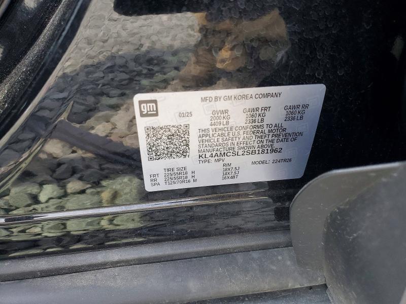 63321946 :رقم المزاد ، KL4AMCSL2SB181962 vin ، 2025 Buick Encore Gx مزاد بيع