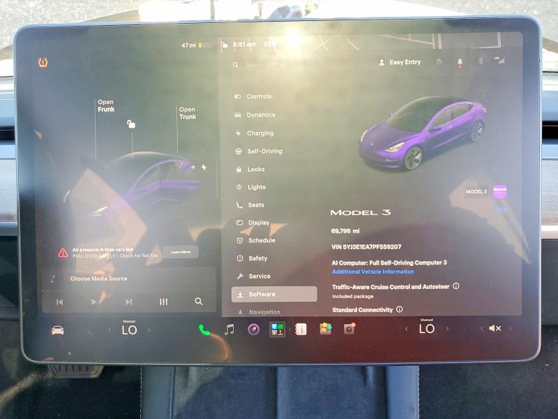 Продажа на аукционе авто 2023 Tesla Model 3, vin: 5YJ3E1EA7PF559207, номер лота: 60147676