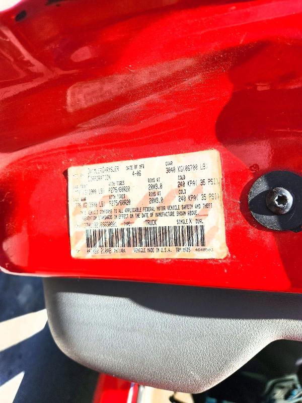 Продажа на аукционе авто 2006 Dodge Ram 1500, vin: 1D7HU18216S650901, номер лота: 62240016