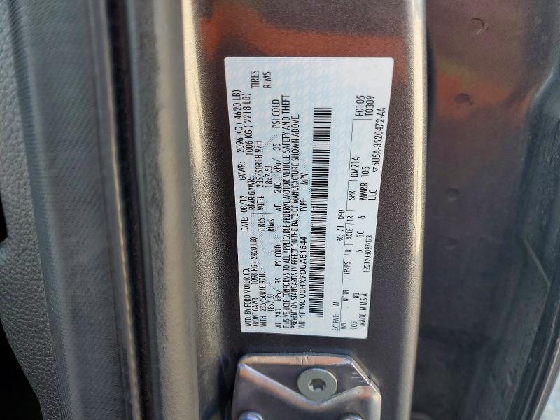 59664226 :رقم المزاد ، 1FMCU0HX7DUA81544 vin ، 2013 Ford Escape مزاد بيع