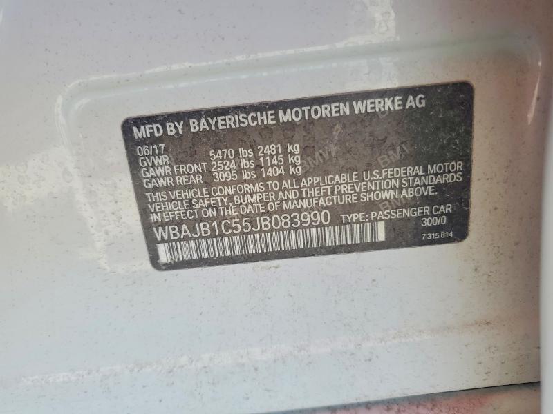 Продажа на аукционе авто 2018 Bmw 530xe, vin: WBAJB1C55JB083990, номер лота: 61796846