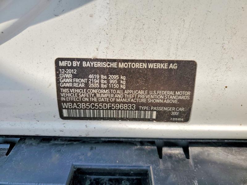 Продаж на аукціоні авто 2013 Bmw 328, vin: WBA3B5C55DF596833, номер лоту: 62461446