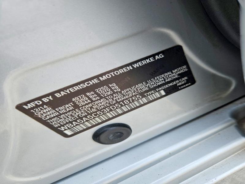Aukcja sprzedaży 2015 Bmw 528, vin: WBA5A5C53FD518755, numer aukcji: 63172766