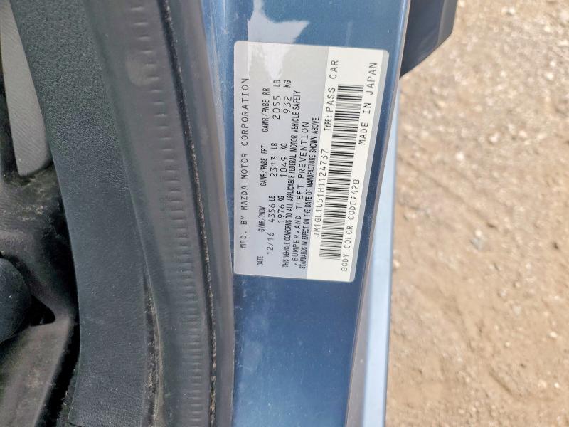 Продаж на аукціоні авто 2017 Mazda 6, vin: JM1GL1U51H1124737, номер лоту: 62256186