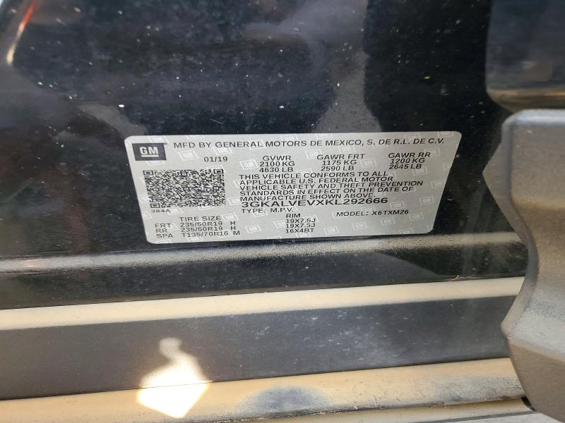 59240346 :رقم المزاد ، 3GKALVEVXKL292666 vin ، 2019 Gmc Terrain مزاد بيع