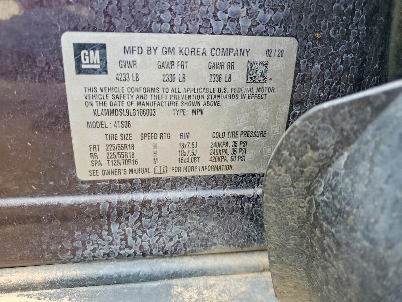 Aukcja sprzedaży 2020 Buick Encore Gx, vin: KL4MMDSL9LB106003, numer aukcji: 59379526