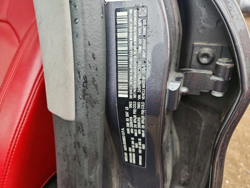 63343696 :رقم المزاد ، ZASFAKPN0J7C21117 vin ، 2018 Alfa Romeo Stelvio مزاد بيع
