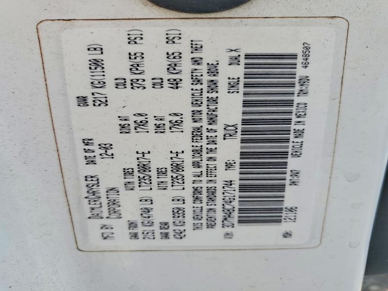 Продаж на аукціоні авто 2004 Dodge Ram 3500, vin: 3D7MA48C74G171744, номер лоту: 74514195