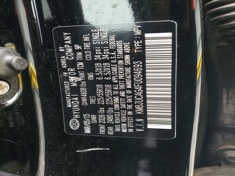 Aukcja sprzedaży 2015 Hyundai Tucson, vin: KM8JUCAG4FU094693, numer aukcji: 61005456