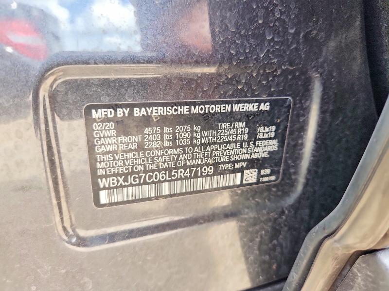 Aukcja sprzedaży 2020 Bmw X1, vin: WBXJG7C06L5R47199, numer aukcji: 60847856