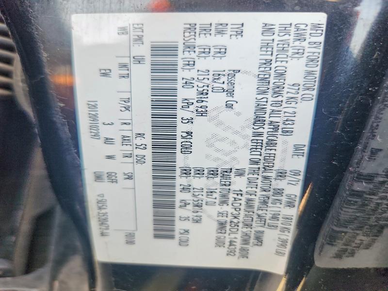 Продаж на аукціоні авто 2013 Ford Focus, vin: 1FADP3K25DL144392, номер лоту: 63139036