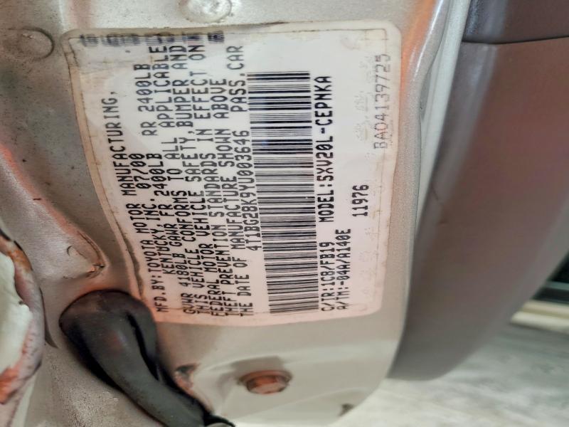 Продажа на аукционе авто 2000 Toyota Camry, vin: 4T1BG28K9YU003646, номер лота: 60025936