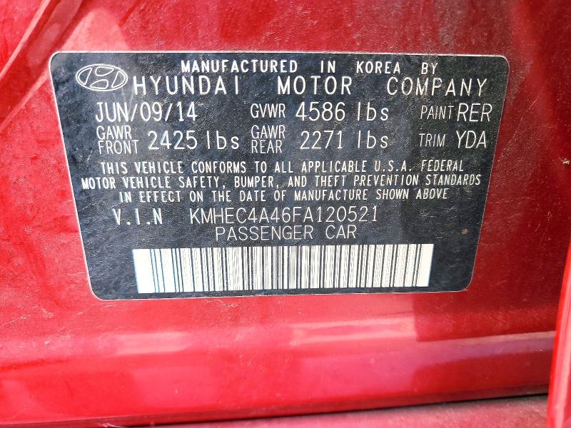 Aukcja sprzedaży 2015 Hyundai Sonata Hybrid, vin: KMHEC4A46FA120521, numer aukcji: 59272496
