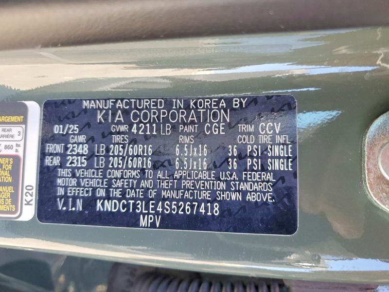 60166406 :رقم المزاد ، KNDCT3LE4S5267418 vin ، 2025 Kia Niro مزاد بيع
