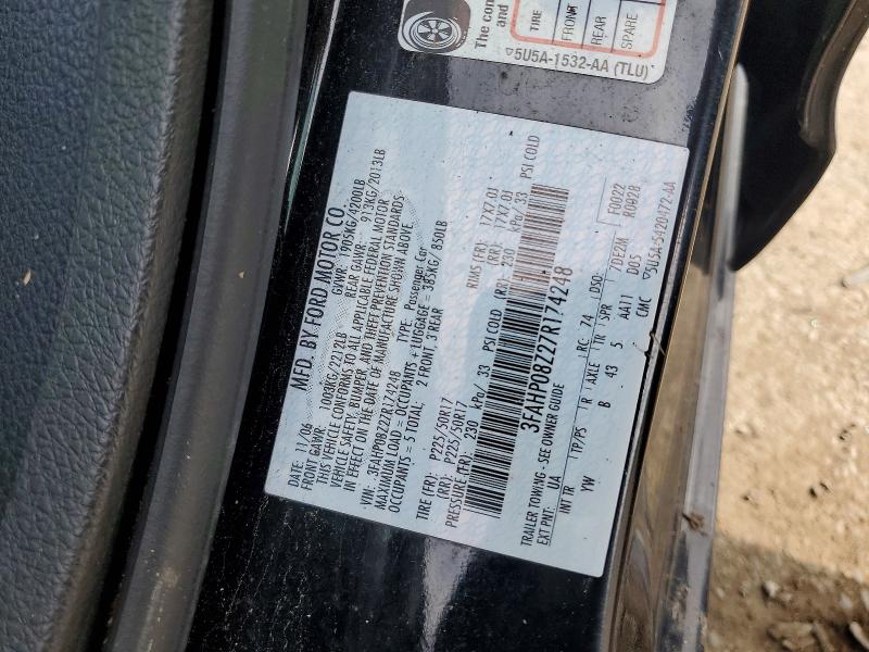 Продаж на аукціоні авто 2007 Ford Fusion, vin: 3FAHP08Z27R174248, номер лоту: 60608116