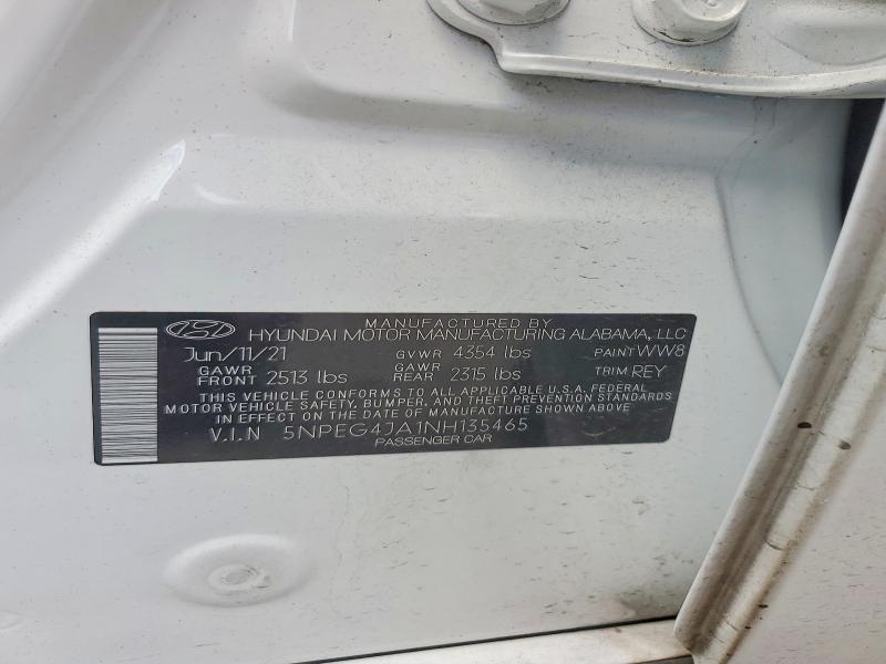Продажа на аукционе авто 2022 Hyundai Sonata, vin: 5NPEG4JA1NH135465, номер лота: 59153046
